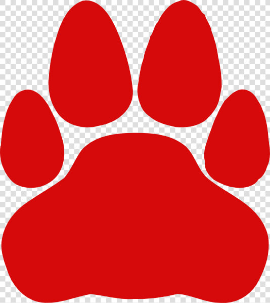 Paws Clipart Dog Claw   Red Cat Paw Print  HD Png DownloadTransparent PNG