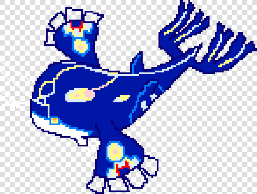 Pixel Art Primal Kyogre  HD Png DownloadTransparent PNG