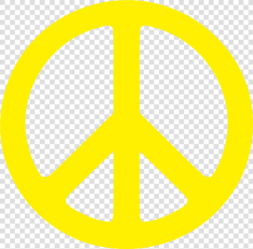 Electric Yellow Peace Symbol 1 Dweeb Peacesymbol   Yellow Peace Sign  HD Png DownloadTransparent PNG
