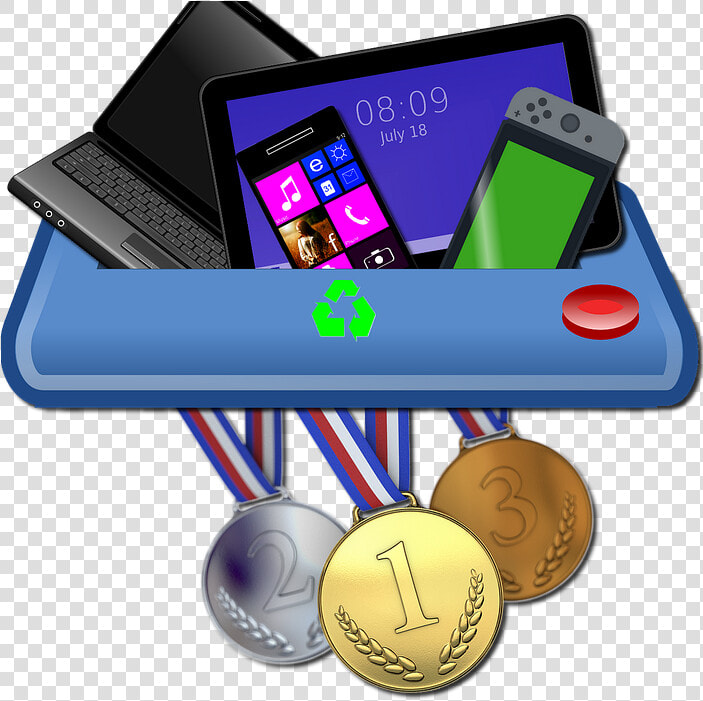 Ewaste  Eletronics  Olympics  Tokio 2020  Medals   Medals From Recycled Phones  HD Png DownloadTransparent PNG