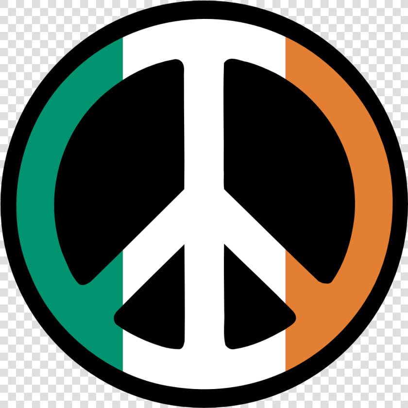 Ireland Flag Peace Sign Saint Patricks Day Irish 555px   Ireland Flag  HD Png DownloadTransparent PNG