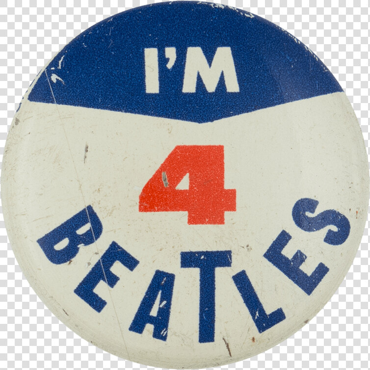 I M 4 Beatles Blue Music Button Museum   1960s Beatles Buttons  HD Png DownloadTransparent PNG
