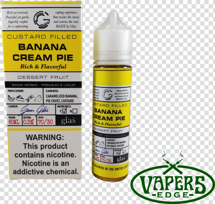 Banana Cream Pie By Basix Eliquid   Big Bottle  HD Png DownloadTransparent PNG