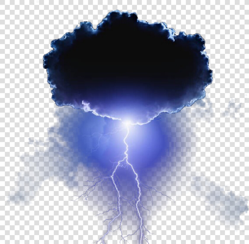  thunder  lightning  clouds  sky  black  ftestickers   Lightning  HD Png DownloadTransparent PNG