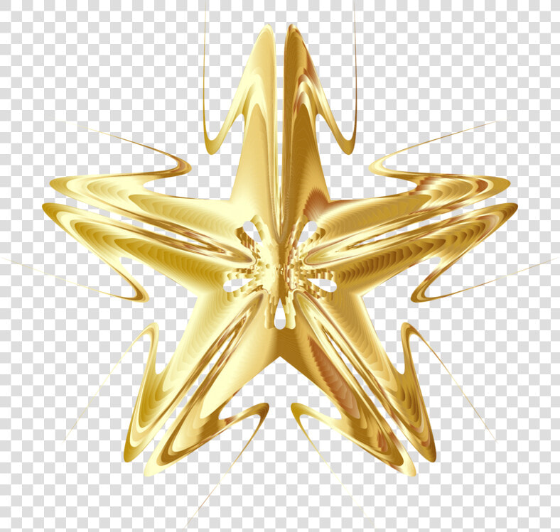 Metal christmas Ornament star   Fractal Art  HD Png DownloadTransparent PNG