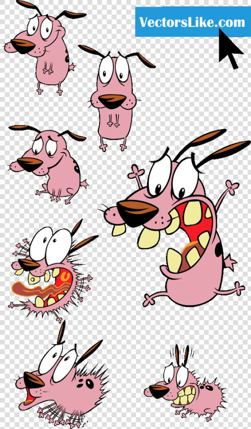 Courage The Cowardly Dog Characters   Cartoon Network Courage The Cowardly Dog Characters  HD Png DownloadTransparent PNG