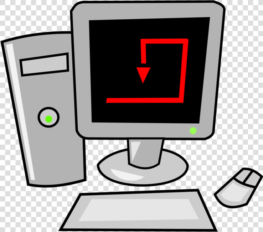 Computer Cartoon Desktop Svg Clip Arts   Computer Cartoon  HD Png DownloadTransparent PNG