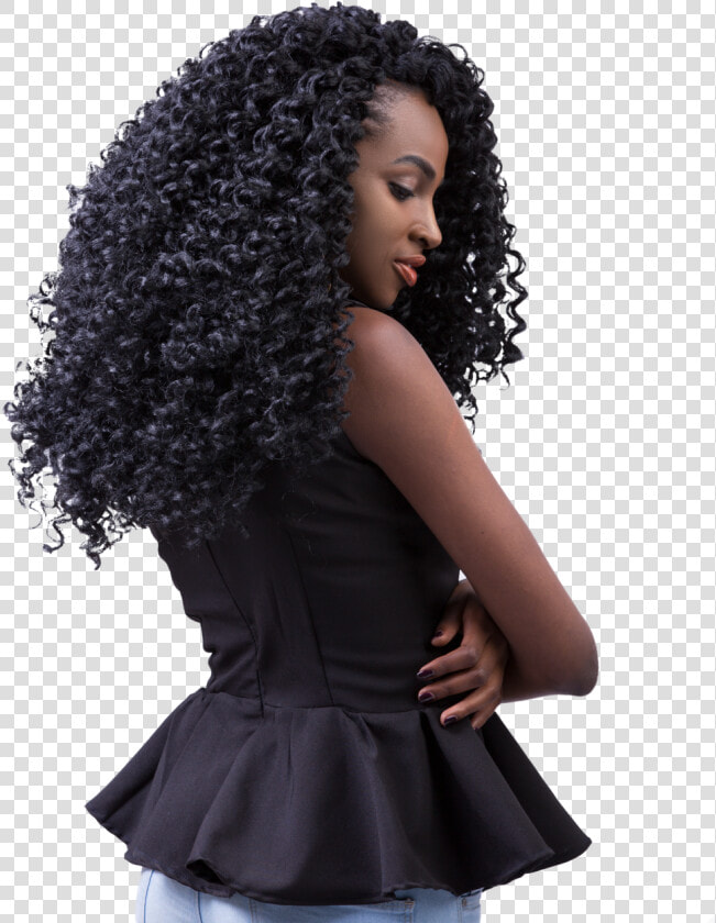 Curly Kinky   Darling Curly Crochet Hair  HD Png DownloadTransparent PNG