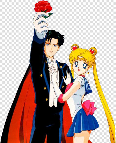 Sailor Moon And Tuxedo Mask Image   Anime Sailor Moon Tuxedo Mask  HD Png DownloadTransparent PNG