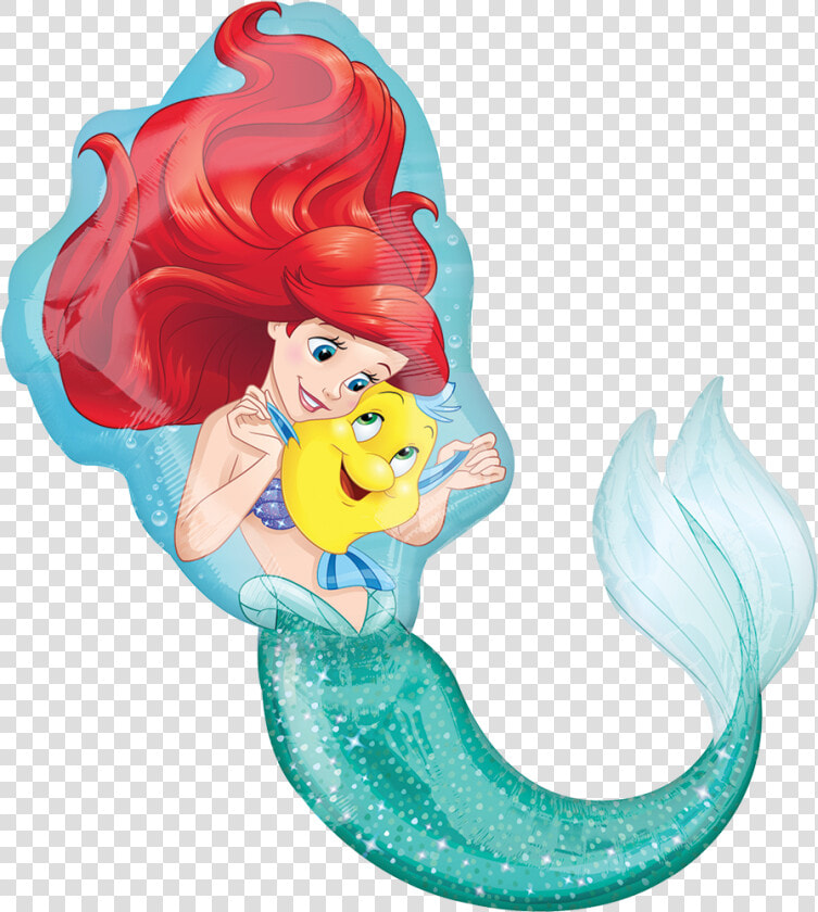 Ariel The Little Mermaid And Flounder  HD Png DownloadTransparent PNG
