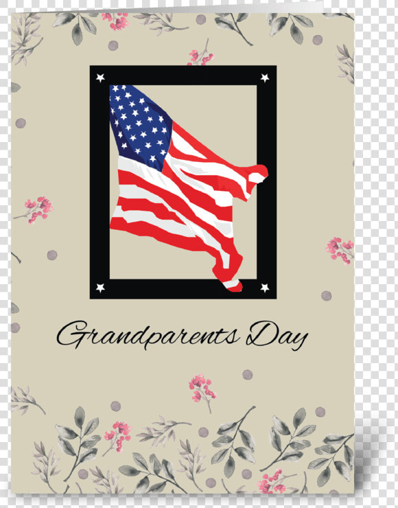 Happy Grandparents Day  American Flag Greeting Card   Greeting Card For Grandparents Day  HD Png DownloadTransparent PNG