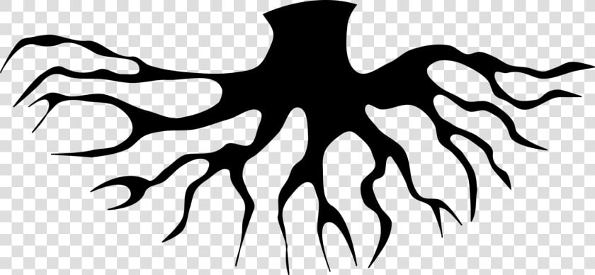 Art symmetry monochrome Photography   Tree Roots Vector Png  Transparent PngTransparent PNG