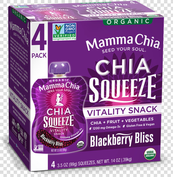 Chia Squeeze 4 pack   Box  HD Png DownloadTransparent PNG