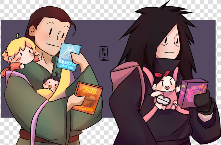 Cereal Shopping   more  i Might Have Sinned   Naruto Madara And Sarada  HD Png DownloadTransparent PNG