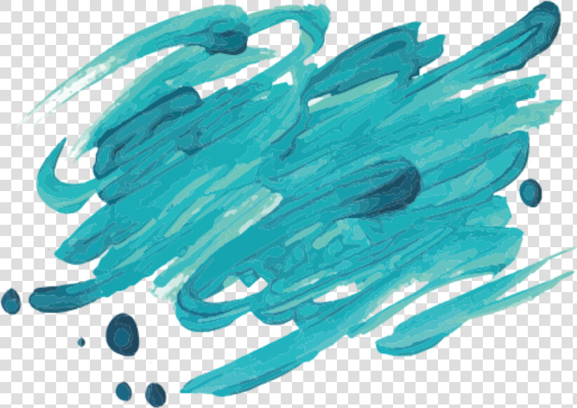 Ftestickers Watercolor Inkbrush Brushstrokes Teal Blue   Sport Definition  HD Png DownloadTransparent PNG