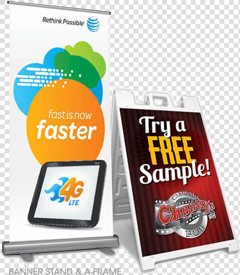 Banner Stand And A frame Creative Services Agency Level   Graphic Design  HD Png DownloadTransparent PNG