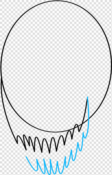 How To Draw Carnage From Spider man   Circle  HD Png DownloadTransparent PNG