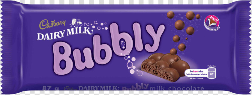 Cadbury Dairy Milk Bubbly   Cadbury Bubbly Chocolate Bar  HD Png DownloadTransparent PNG