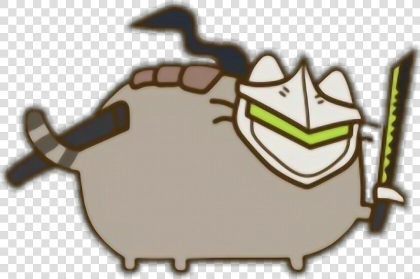  pusheen  overwatch Genji   Genji And Cat Overwatch  HD Png DownloadTransparent PNG