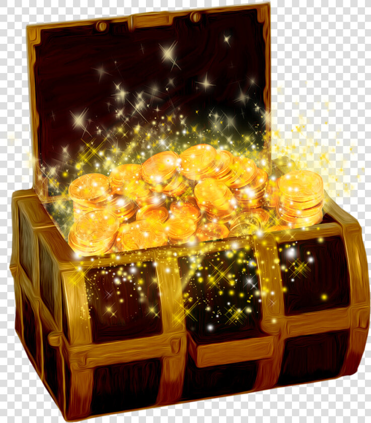 Empty Treasure Chest Clipart   Gold Treasure Box Png  Transparent PngTransparent PNG