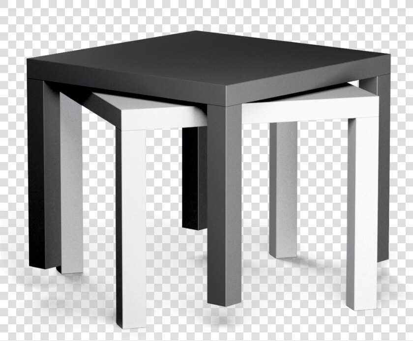 Lack Side Table Black And White3d View Class Mw 100   Ikea Lack Black And White  HD Png DownloadTransparent PNG