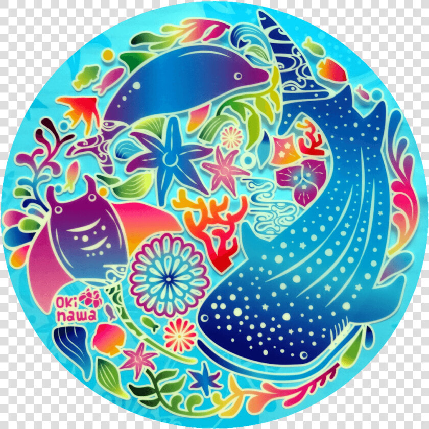 Ishigaki Okinawa Scuba Diving Manta Rays Japan Diveoclock   Circle  HD Png DownloadTransparent PNG