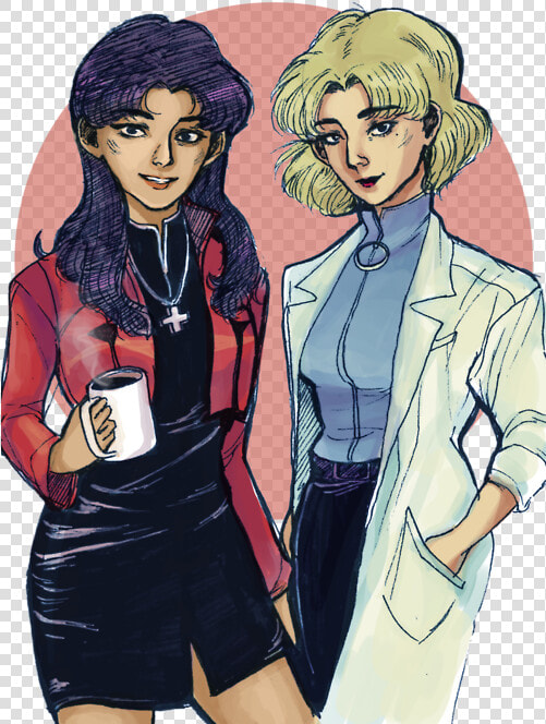 Shinjiikari Which Of My Nge Ships Do You Like Best   Мисато И Рицуко  HD Png DownloadTransparent PNG