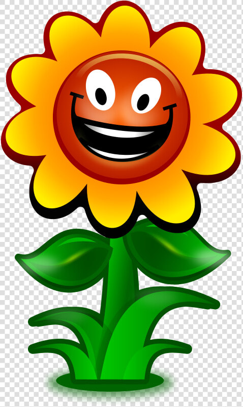 Sunflower Clipart Smile   Sunflower With Smiley Face  HD Png DownloadTransparent PNG