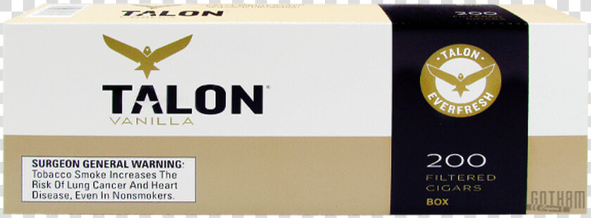 Talon Filtered Cigars Vanilla Box   Carton  HD Png DownloadTransparent PNG