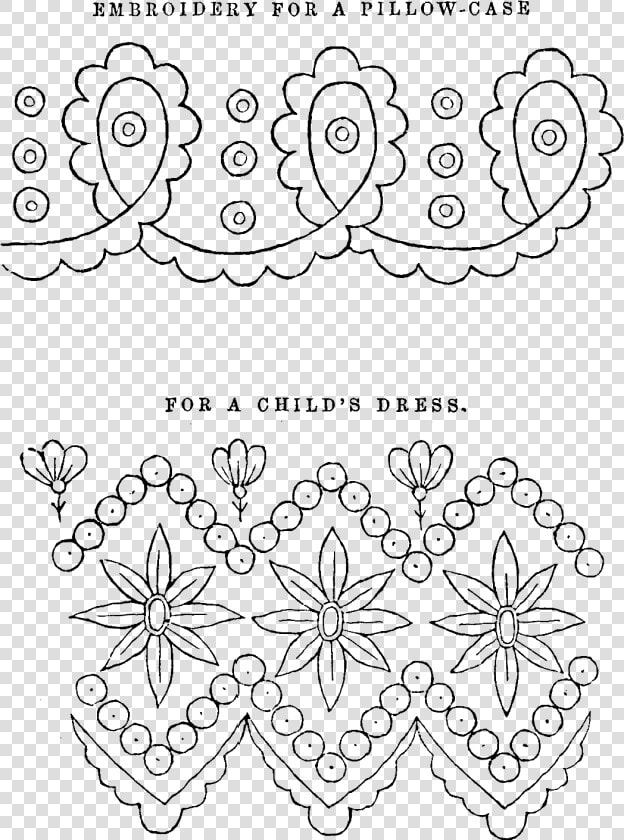 Printable Embroidery Designs Free   Printable Embroidery Border Patterns  HD Png DownloadTransparent PNG