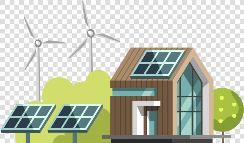 Grid Connected Solar Rooftop System  HD Png DownloadTransparent PNG