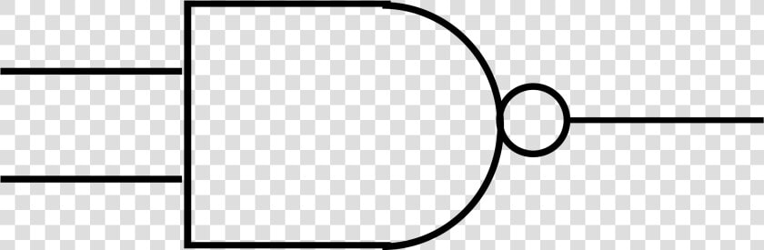 Line Art angle area   Nand Logic Symbol  HD Png DownloadTransparent PNG