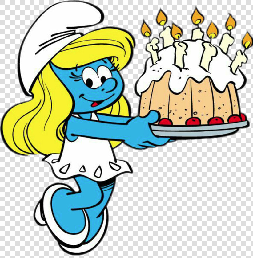 Smurfs Girl Happy Birthday  HD Png DownloadTransparent PNG