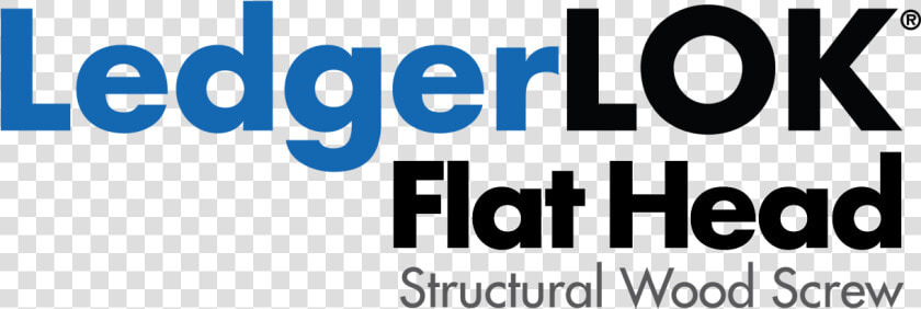 Ledgerlok Flat Head Structural Wood Screw Logo   Graphic Design  HD Png DownloadTransparent PNG