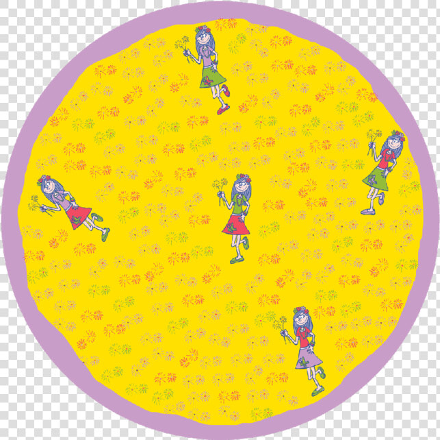 Happy Girl Round Placemat Class   Circle  HD Png DownloadTransparent PNG