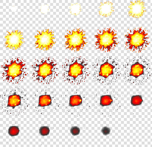 Attached Are Various Explosion Sprites Created With  HD Png DownloadTransparent PNG