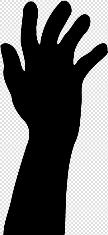 Drawing Hand Clip Art   Silhouette Hand Reaching Up  HD Png DownloadTransparent PNG