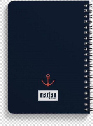 Anchor Pattern Spiral Notebook Back   Sketch Pad  HD Png DownloadTransparent PNG