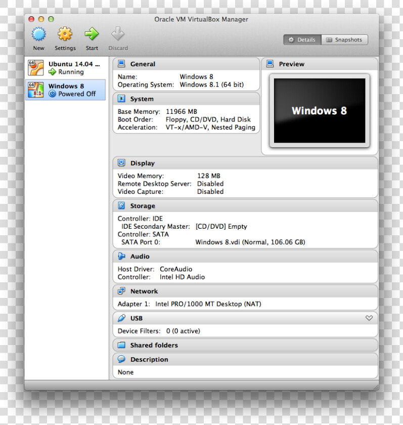 Windows8 Vbox Manager   Virtualbox 4 0  HD Png DownloadTransparent PNG