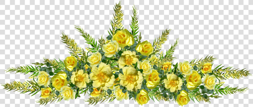 Flowers  Yellow  Roses  Arrangement  Decoration   Flowers Yellow Decoration  HD Png DownloadTransparent PNG