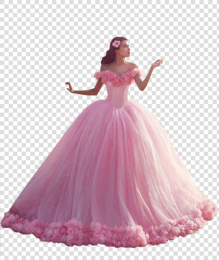 Pretty In Pink   Puffy Blue Quinceanera Dresses  HD Png DownloadTransparent PNG