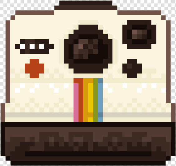  polaroid  polaroidcamera  camera  pixel  art  pixelart   Polaroid Camera Pixel Art  HD Png DownloadTransparent PNG