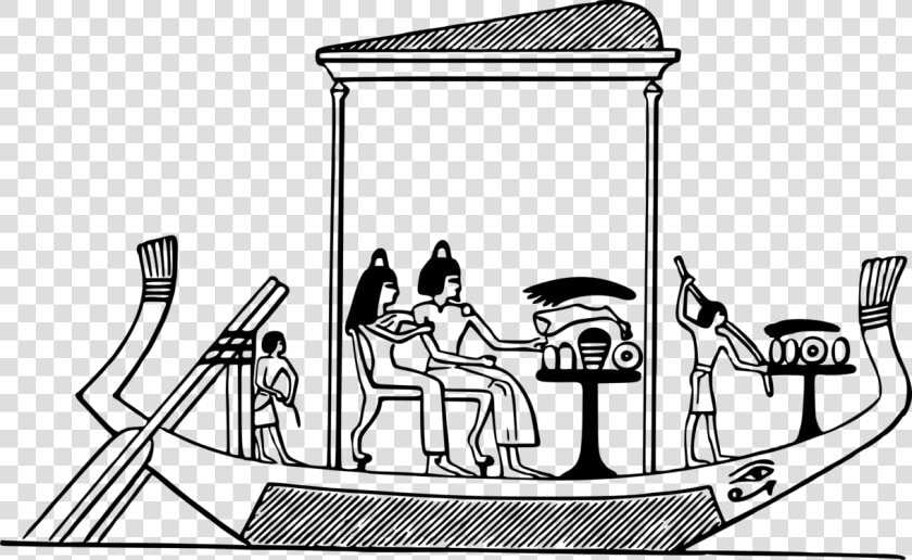 Transparent Egyptian Hieroglyphics Png   Ancient Egypt Boats Drawing  Png DownloadTransparent PNG