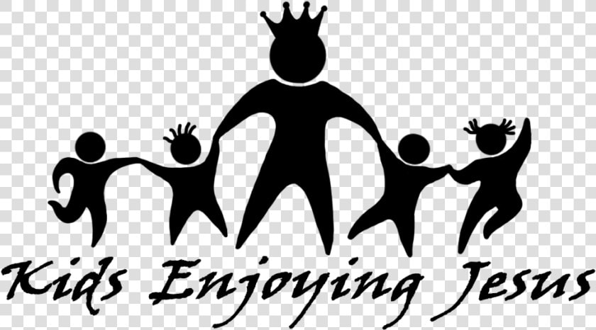 Kids Enjoying Jesus   Silhouette  HD Png DownloadTransparent PNG
