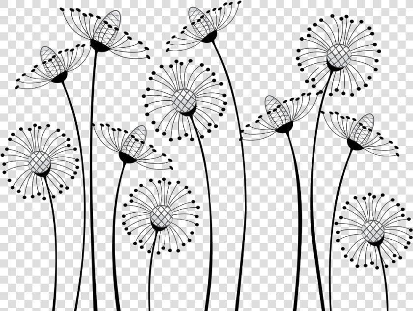 Flower Cartoon Black And White Drawing Clip Art   Png Flowers Black And White  Transparent PngTransparent PNG