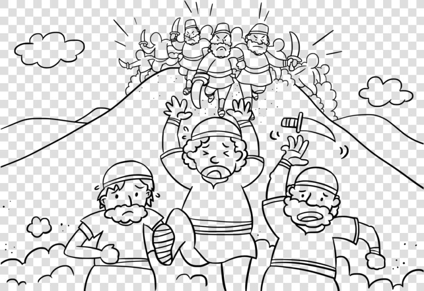 Emotion art text   David And The Amalekites Coloring  HD Png DownloadTransparent PNG