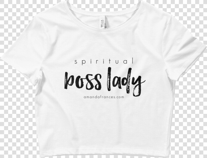 Spiritual Boss Lady With Back Angel Wings Crop Tee   White And Pink Crop Top  HD Png DownloadTransparent PNG