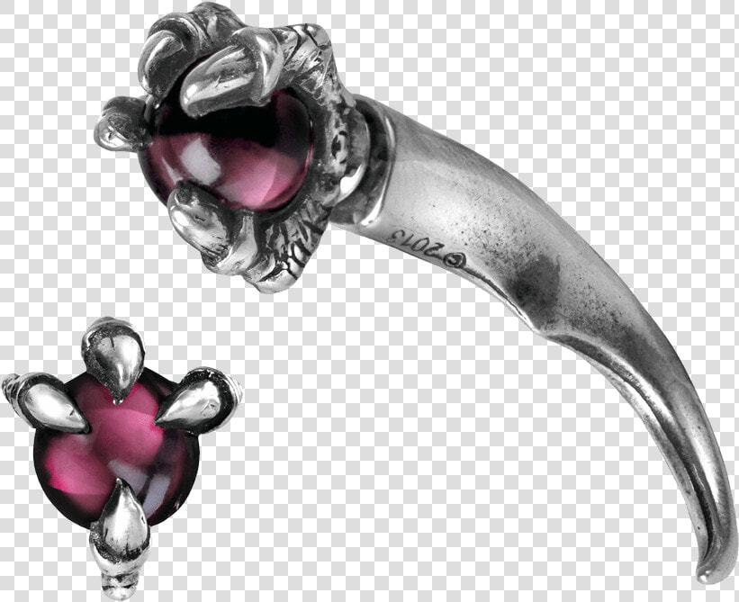 Orb And Dragon Claw Ear Stud   Body Jewelry  HD Png DownloadTransparent PNG