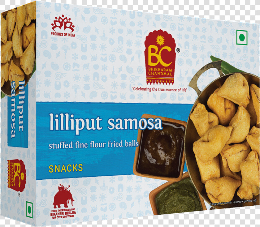Bc Lilliput Samosa   Bhikharam Chandmal Mini Samosa  HD Png DownloadTransparent PNG