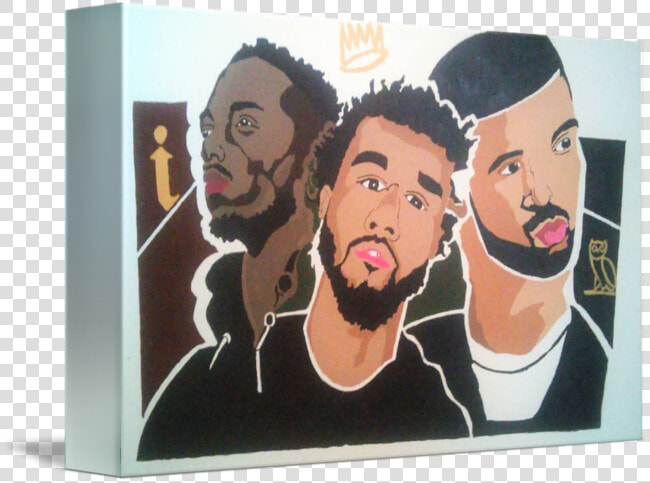 J Drawing Cole   Drake Kendrick Jcole Pop Art  HD Png DownloadTransparent PNG